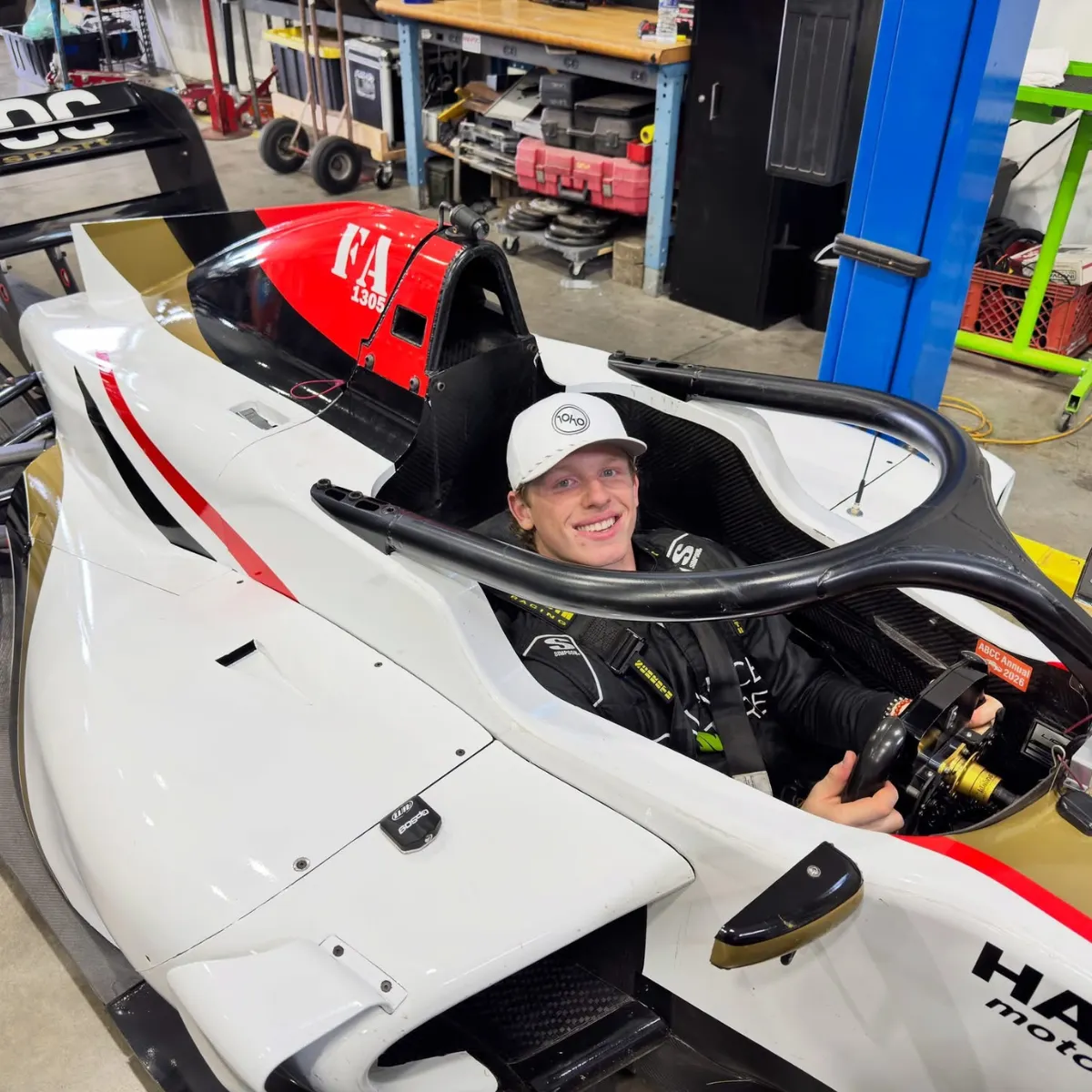 Havoc Motorsports f3 seat fitting for Kaeden Ballos
